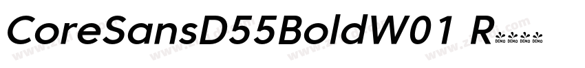 CoreSansD55BoldW01 R字体转换
